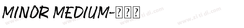 Minor Medium字体转换